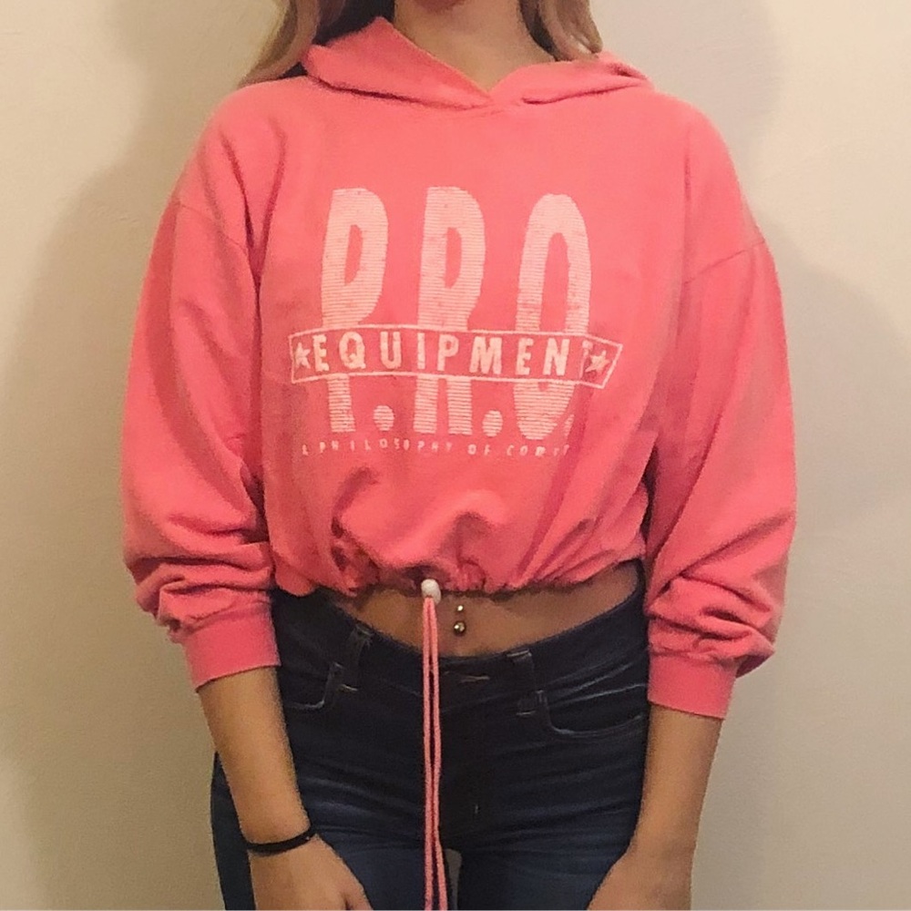 Vintage cropped hoodie